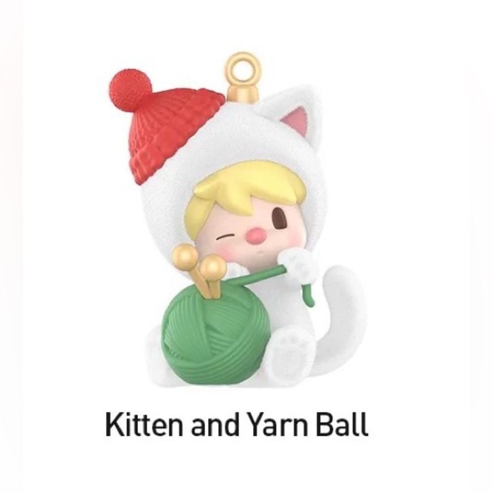 💕SWEET BEAN {Kitten & Yarn Ball} 🎁Holiday Series Figure 🆕SEALED box 🟥POP MART